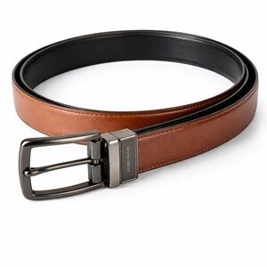 Perry Ellis Reversible Leather Belt Brown/Black Size 34 | Craven’s Closet 👔